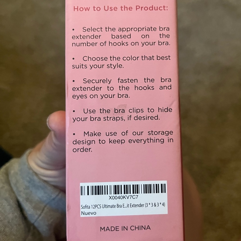 Pink Bra Extender Set - Picture 2 of 3